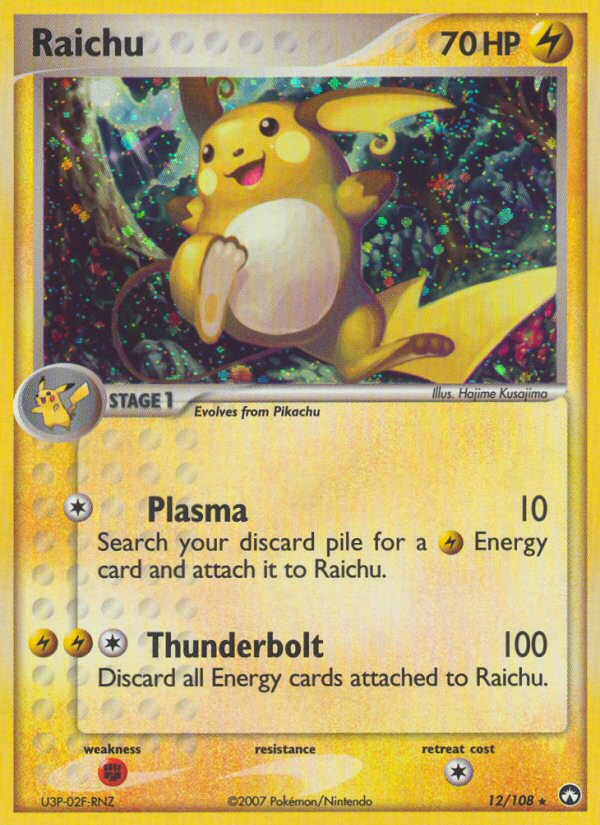 Raichu (12/108) [EX: Power Keepers] | Gam3 Escape