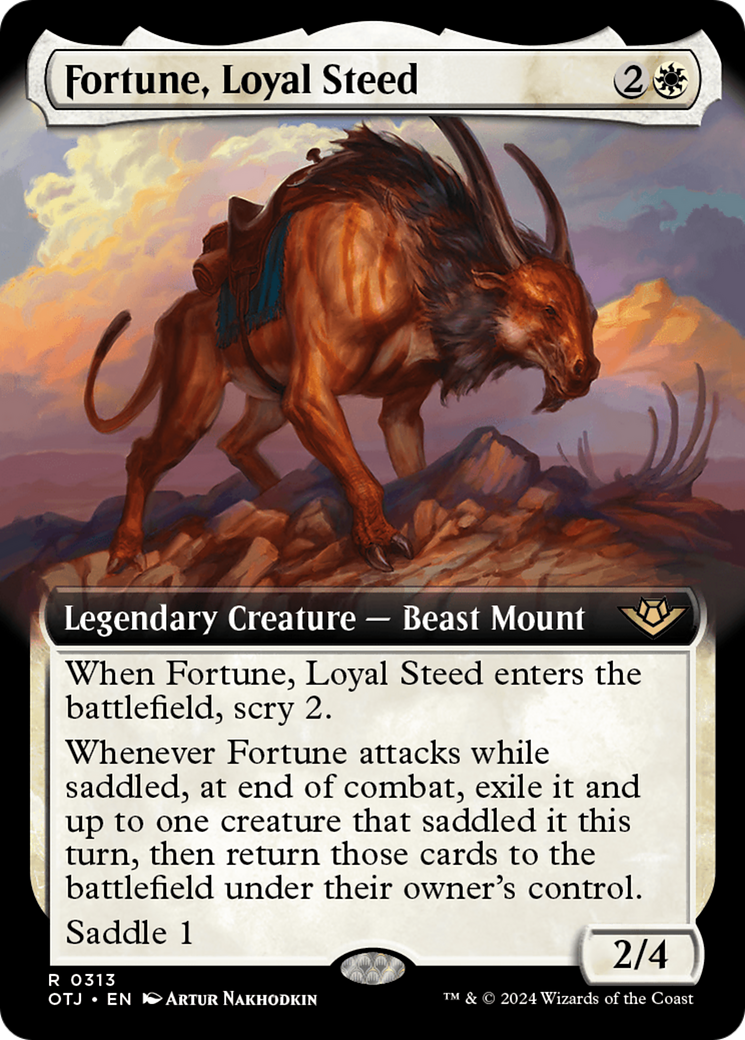 Fortune, Loyal Steed (Extended Art) [Outlaws of Thunder Junction] | Gam3 Escape