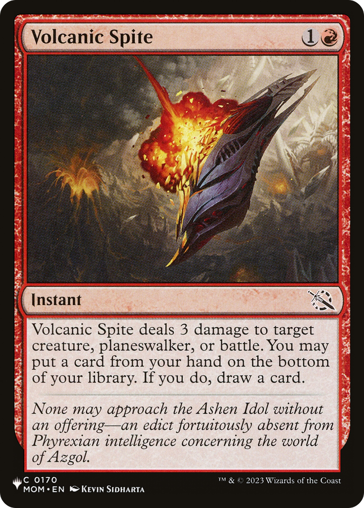 Volcanic Spite [The List Reprints] | Gam3 Escape