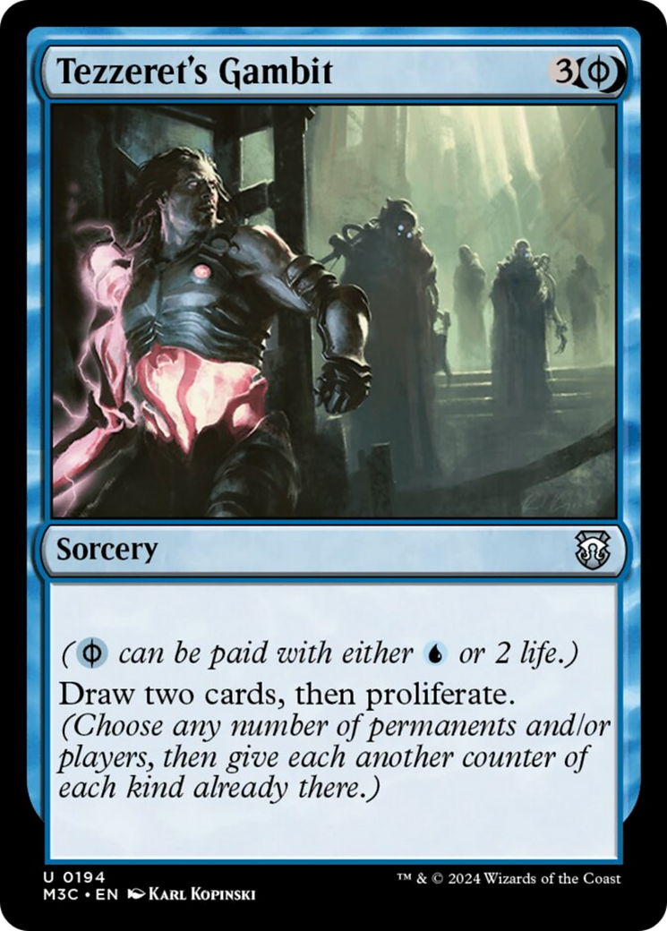 Tezzeret's Gambit (Ripple Foil) [Modern Horizons 3 Commander] | Gam3 Escape