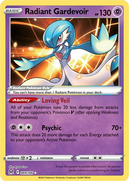 Radiant Gardevoir (069/196) [Prize Pack Series Three] | Gam3 Escape