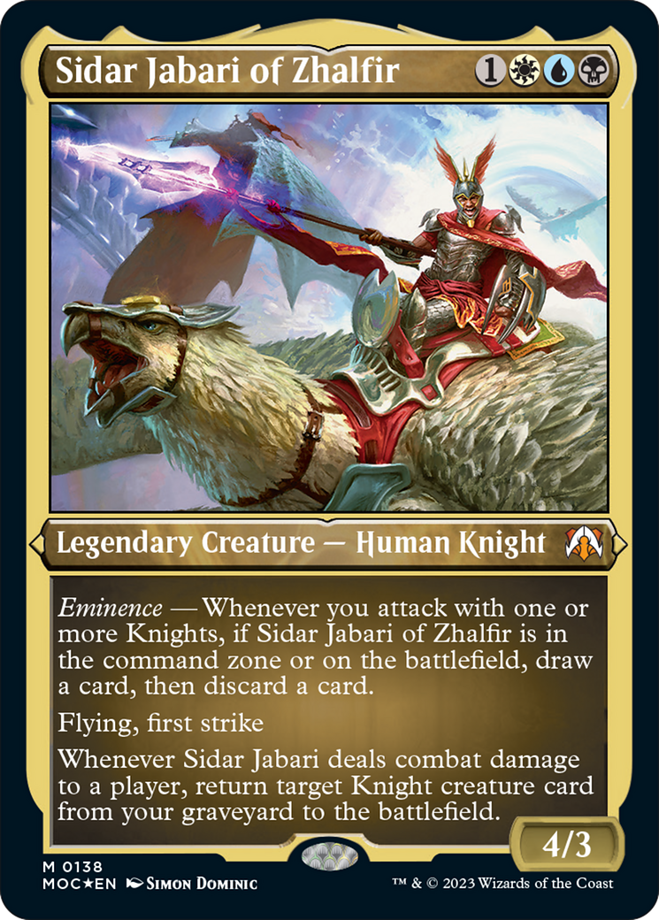 Sidar Jabari of Zhalfir (Display Commander) [March of the Machine Commander] | Gam3 Escape
