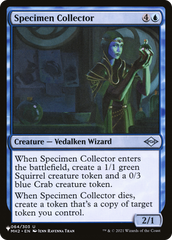 Specimen Collector [The List Reprints] | Gam3 Escape