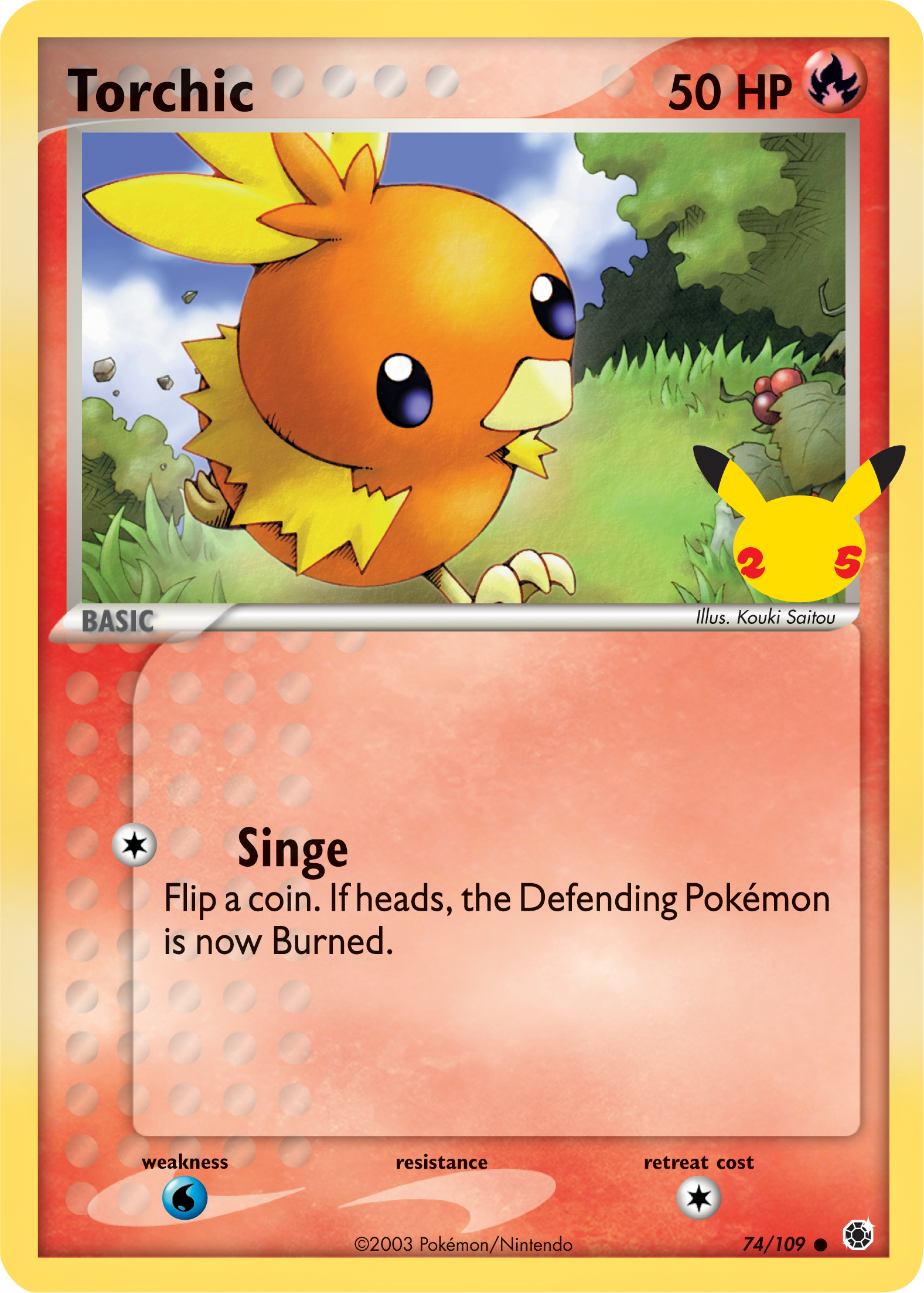 Torchic (74/109) (Jumbo Card) [First Partner Pack] | Gam3 Escape