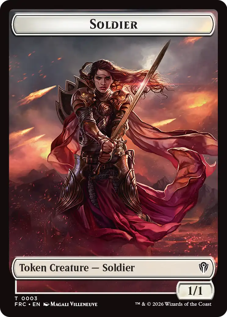 Soldier // Shark Double-Sided Token [Reality Fracture Commander Tokens] | Gam3 Escape