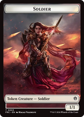Soldier // Shark Double-Sided Token [Reality Fracture Commander Tokens] | Gam3 Escape