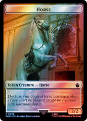 Horse // Alien Salamander Double-Sided Token (Surge Foil) [Doctor Who Tokens] | Gam3 Escape