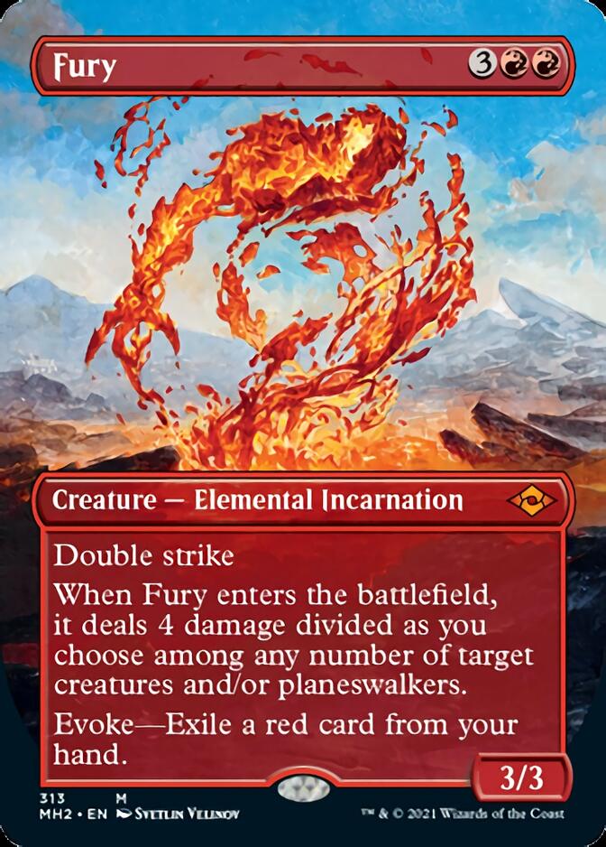 Fury (Borderless Alternate Art) [Modern Horizons 2] | Gam3 Escape