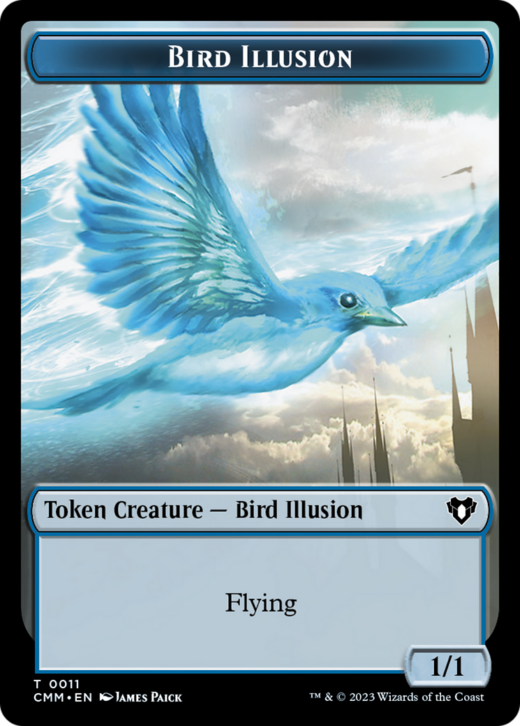 Bird Illusion Token [Commander Masters Tokens] | Gam3 Escape