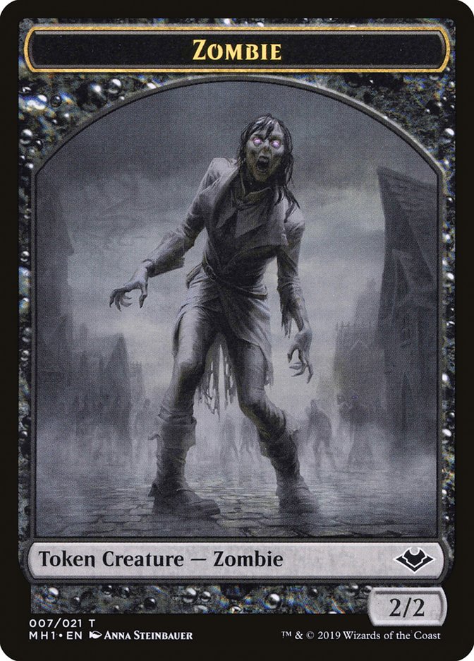 Marit Lage // Zombie Double-Sided Token [Modern Horizons Tokens] | Gam3 Escape