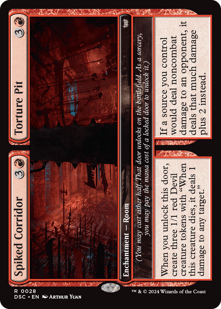 Spiked Corridor // Torture Pit [Duskmourn: House of Horror Commander] | Gam3 Escape