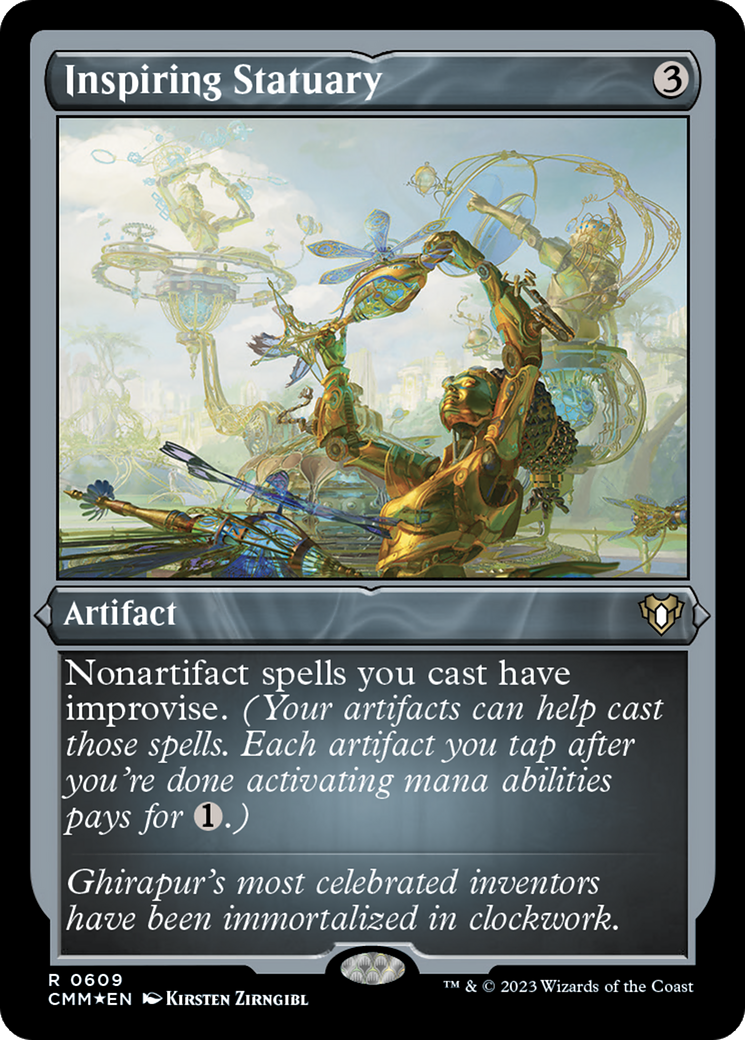 Inspiring Statuary (Foil Etched) [Commander Masters] | Gam3 Escape