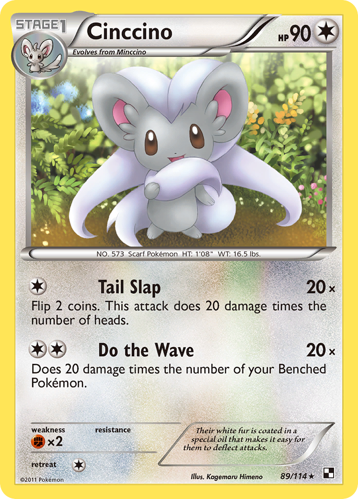 Cinccino (89/114) [Black & White: Base Set] | Gam3 Escape