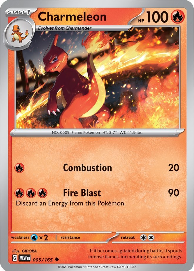 Charmeleon (005/165) [Scarlet & Violet 151] | Gam3 Escape