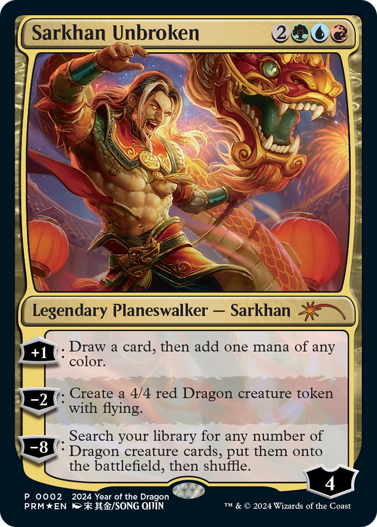 Sarkhan Unbroken (Year of the Dragon 2024) [Standard Showdown Promos] | Gam3 Escape