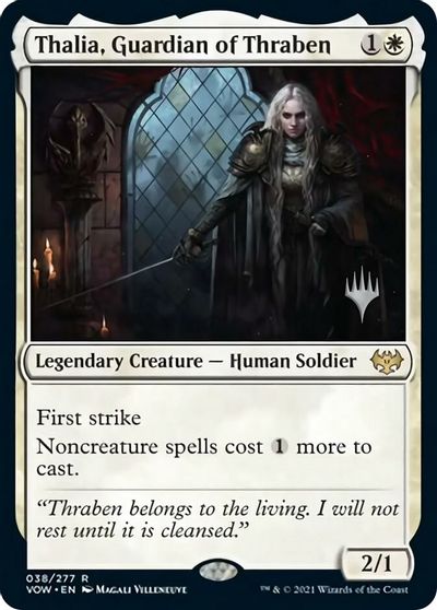 Thalia, Guardian of Thraben (Promo Pack) [Innistrad: Crimson Vow Promos] | Gam3 Escape