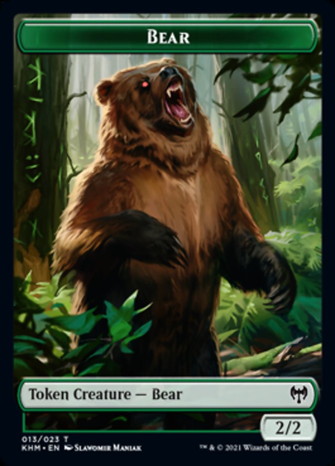 Bear Token [Kaldheim Tokens] | Gam3 Escape