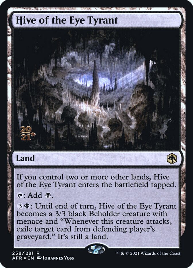 Hive of the Eye Tyrant [Dungeons & Dragons: Adventures in the Forgotten Realms Prerelease Promos] | Gam3 Escape