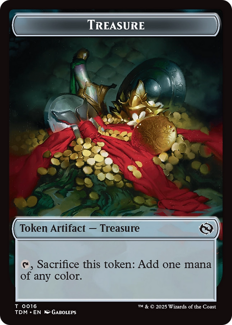 Elephant // Treasure Double-Sided Token [Tarkir: Dragonstorm Tokens] | Gam3 Escape