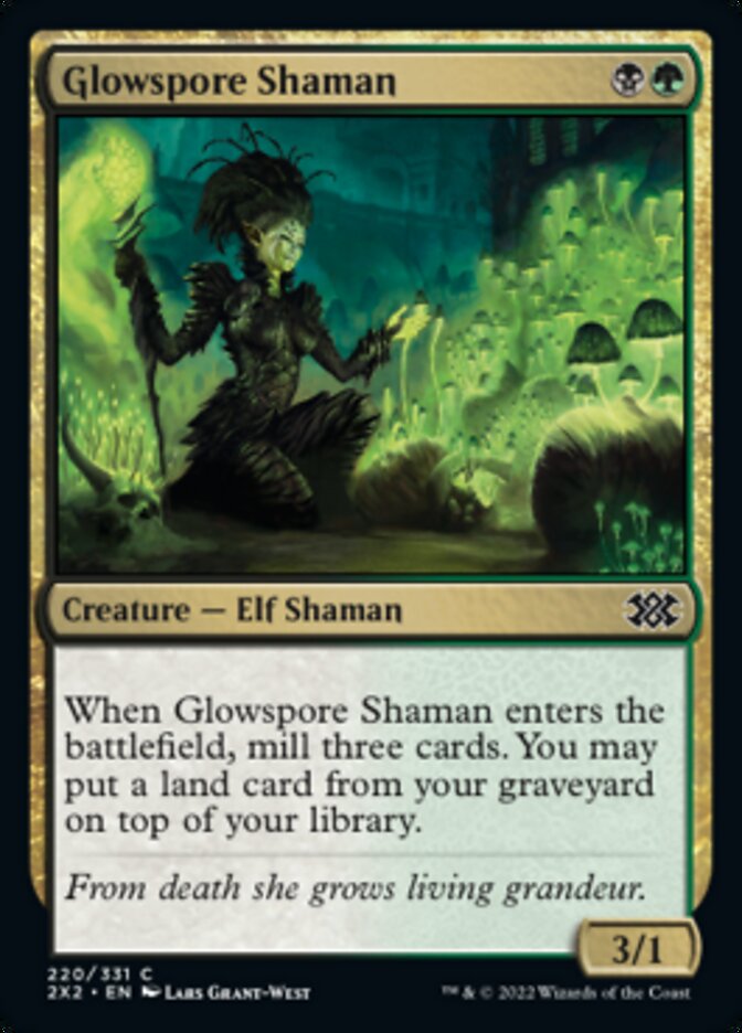 Glowspore Shaman [Double Masters 2022] | Gam3 Escape