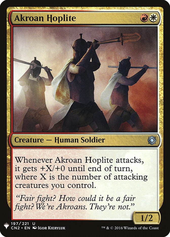 Akroan Hoplite [Mystery Booster] | Gam3 Escape
