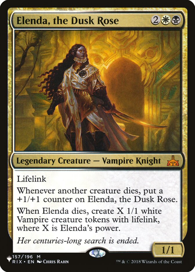 Elenda, the Dusk Rose [The List] | Gam3 Escape