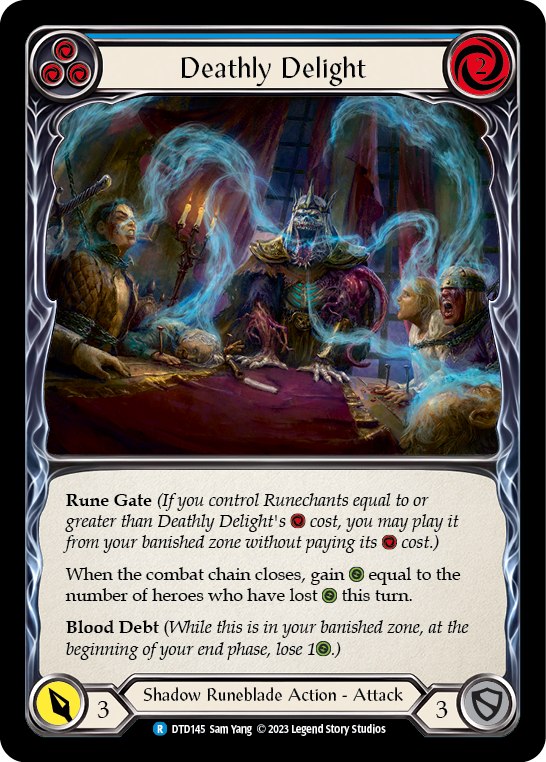 Deathly Delight (Blue) [DTD145] (Dusk Till Dawn)  Rainbow Foil | Gam3 Escape