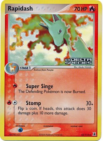 Rapidash (52/113) (Stamped) [EX: Delta Species] | Gam3 Escape