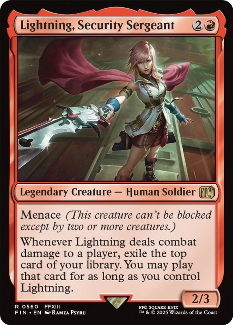 Lightning, Security Sergeant [FINAL FANTASY] | Gam3 Escape