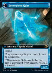 Malevolent Hermit // Benevolent Geist (Extended Art) [Innistrad: Midnight Hunt] | Gam3 Escape
