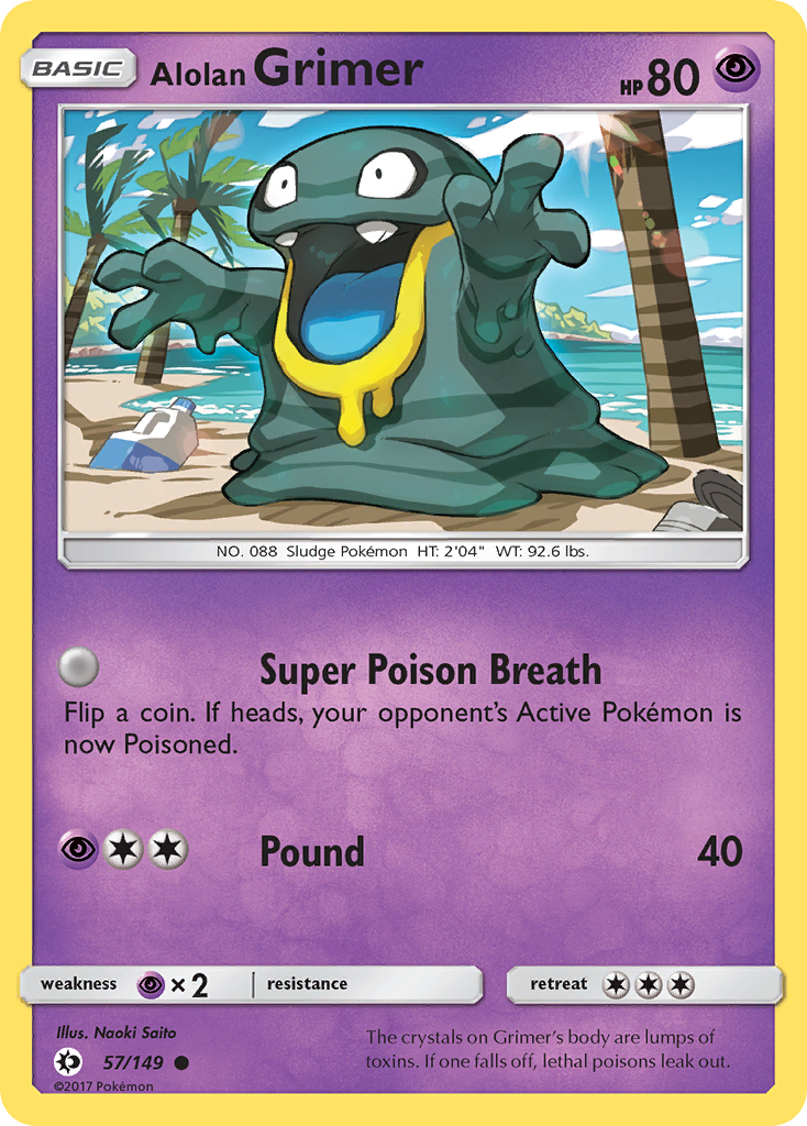 Alolan Grimer (57/149) [Sun & Moon: Base Set] | Gam3 Escape