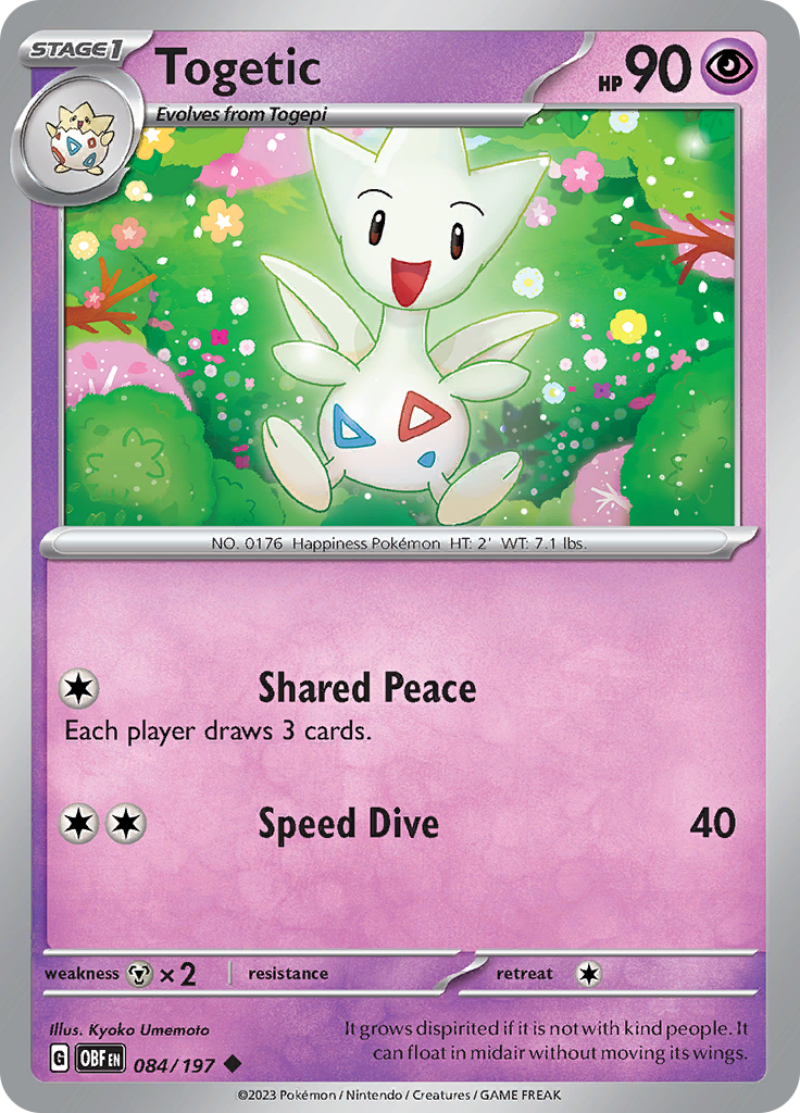 Togetic (084/197) [Scarlet & Violet: Obsidian Flames] | Gam3 Escape