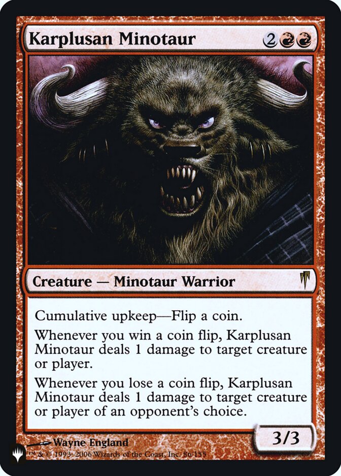 Karplusan Minotaur [Secret Lair: Heads I Win, Tails You Lose] | Gam3 Escape