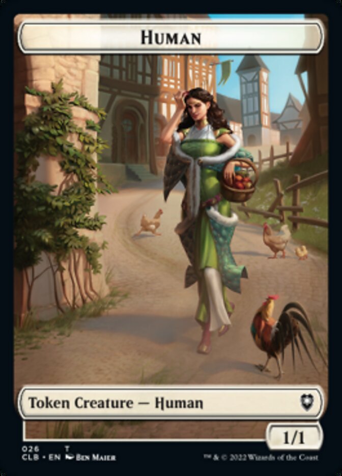 Spider // Human Double-Sided Token [Commander Legends: Battle for Baldur's Gate Tokens] | Gam3 Escape