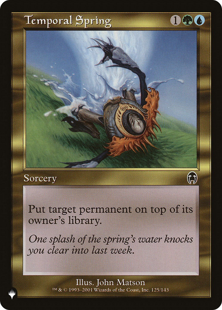 Temporal Spring [The List Reprints] | Gam3 Escape