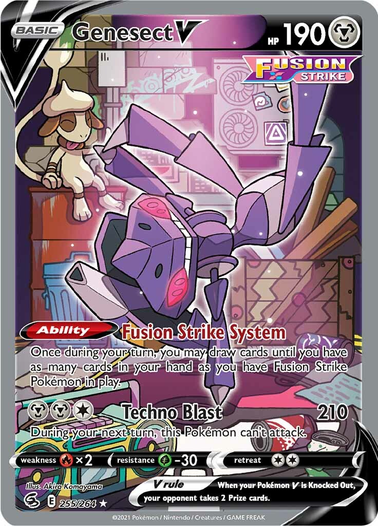 Genesect V (255/264) [Sword & Shield: Fusion Strike] | Gam3 Escape