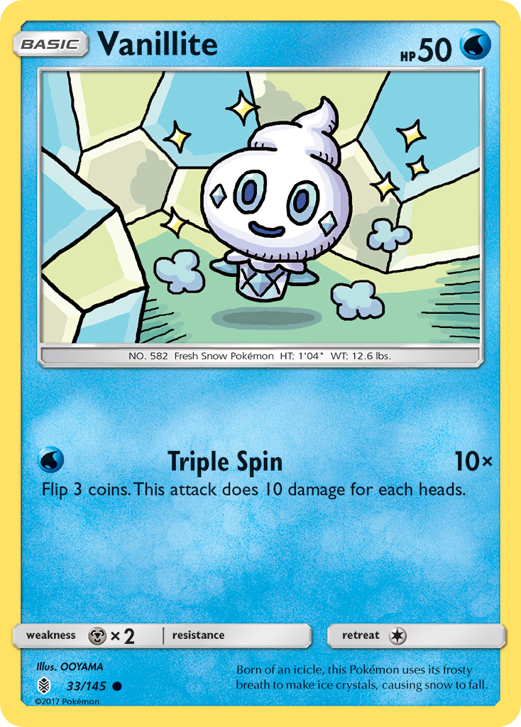 Vanillite (33/145) [Sun & Moon: Guardians Rising] | Gam3 Escape