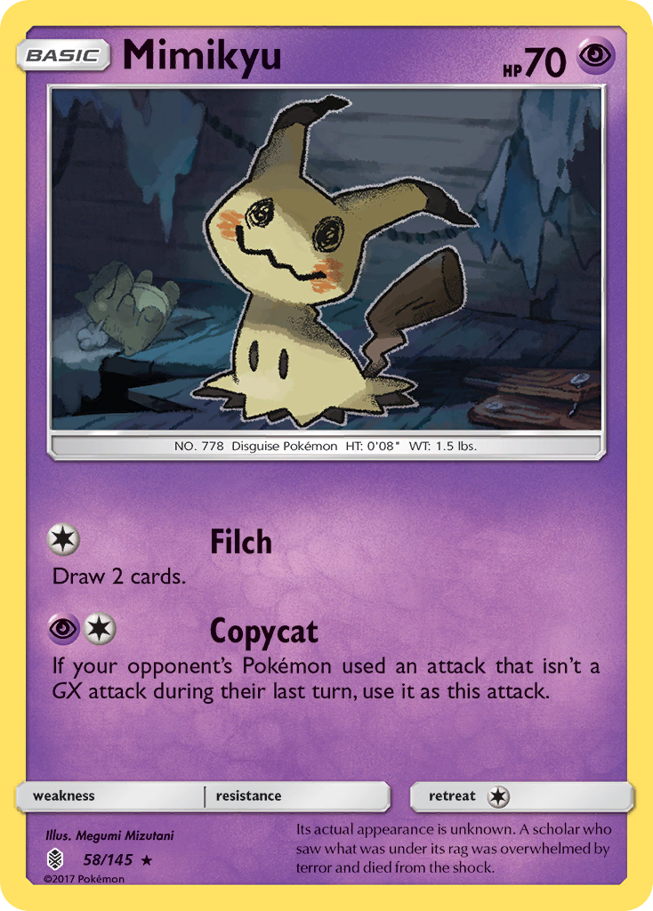 Mimikyu (58/145) [Sun & Moon: Guardians Rising] | Gam3 Escape