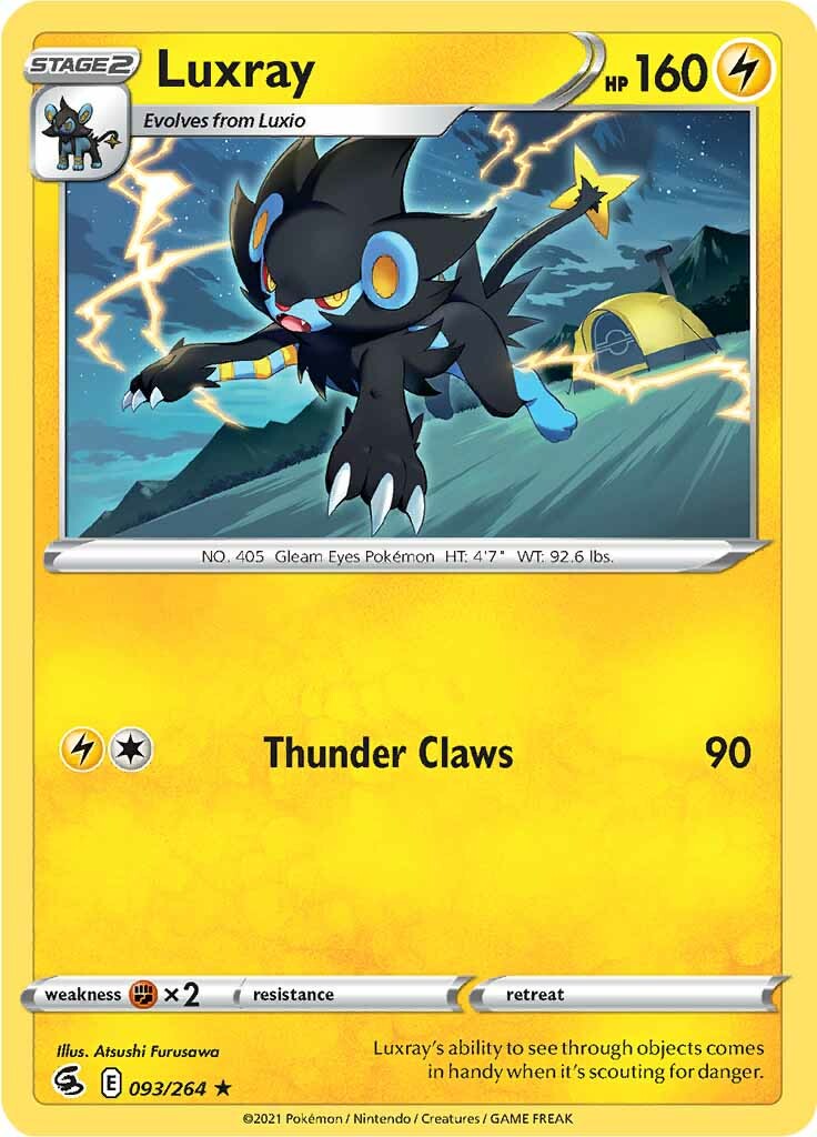 Luxray (093/264) [Sword & Shield: Fusion Strike] | Gam3 Escape