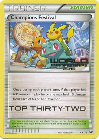 Champions Festival 2016 Top Thirty Two (XY176) [XY: Black Star Promos] | Gam3 Escape