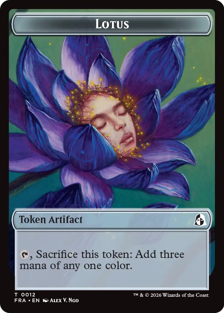 Dragon // Lotus Double-Sided Token [Reality Fracture Tokens] | Gam3 Escape