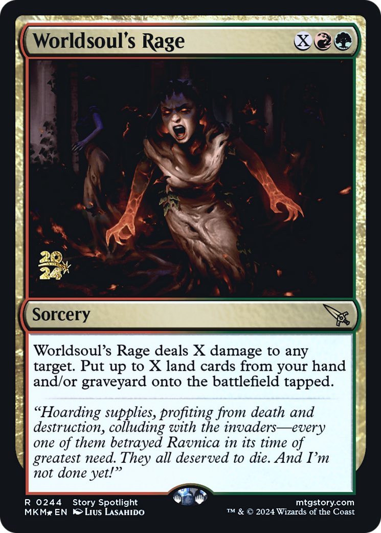 Worldsoul's Rage [Murders at Karlov Manor Prerelease Promos] | Gam3 Escape