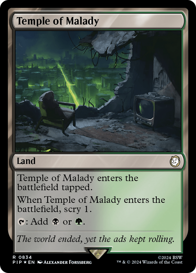 Temple of Malady (Surge Foil) [Fallout] | Gam3 Escape