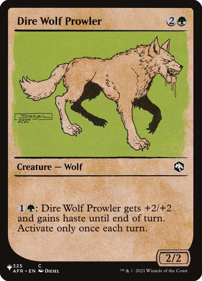 Dire Wolf Prowler (Showcase) [The List] | Gam3 Escape