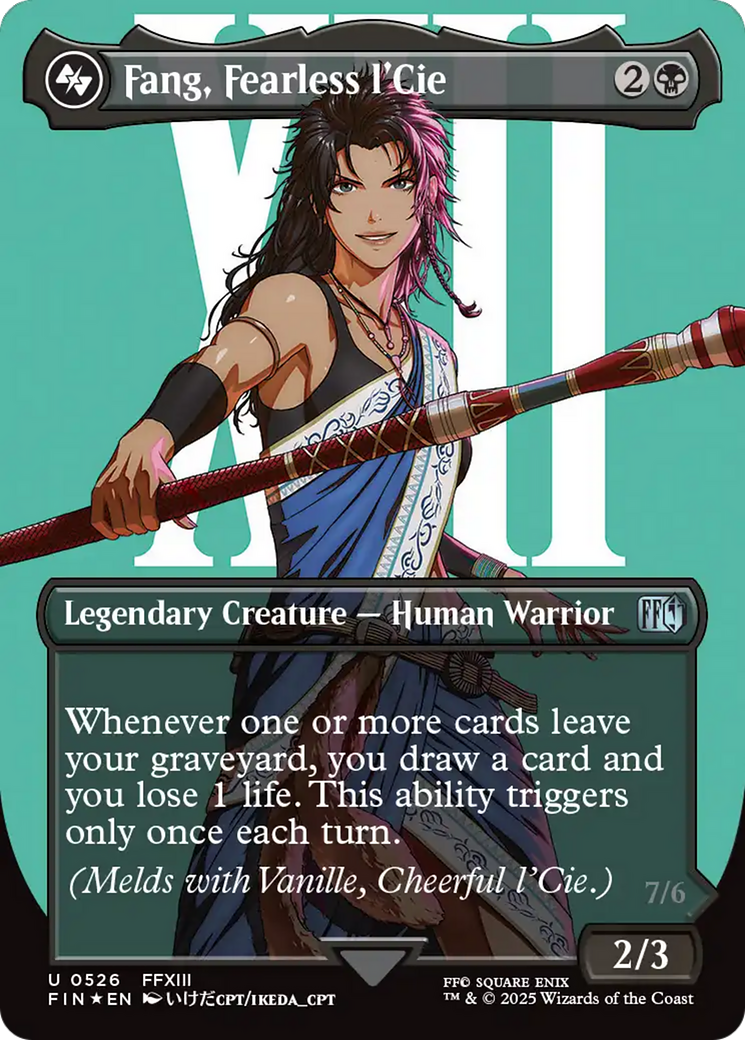 Fang, Fearless l'Cie (Borderless) (Surge Foil) [FINAL FANTASY] | Gam3 Escape
