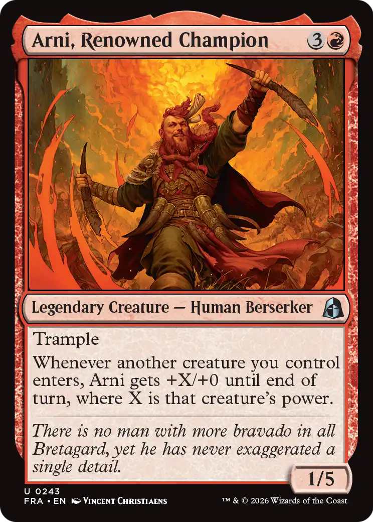 Arni, Renowned Champion [Reality Fracture] | Gam3 Escape