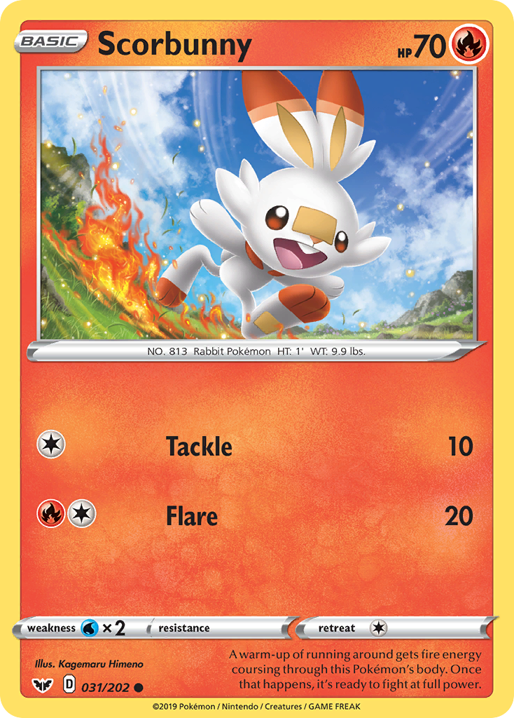 Scorbunny (031/202) [Sword & Shield: Base Set] | Gam3 Escape