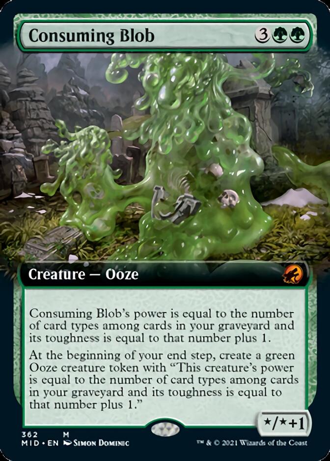 Consuming Blob (Extended Art) [Innistrad: Midnight Hunt] | Gam3 Escape