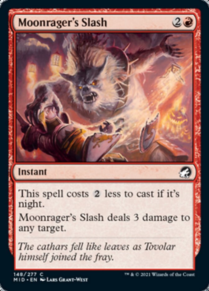 Moonrager's Slash [Innistrad: Midnight Hunt] | Gam3 Escape