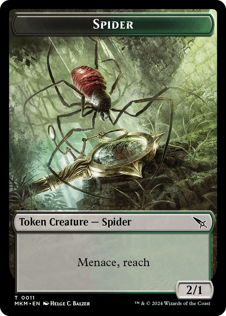 Thopter (0020) // Spider Double-Sided Token [Murders at Karlov Manor Tokens] | Gam3 Escape